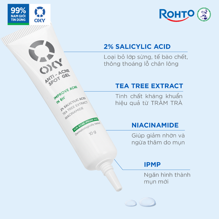 Gel chấm mụn, mờ thâm Oxy Anti-Acne Spot Gel 10g.webp