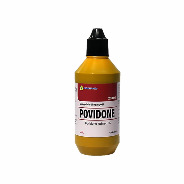 Povidone 10% Agimex sát trùng vết thương hay phẫu thuật, vết loét sâu (130ml).jpg