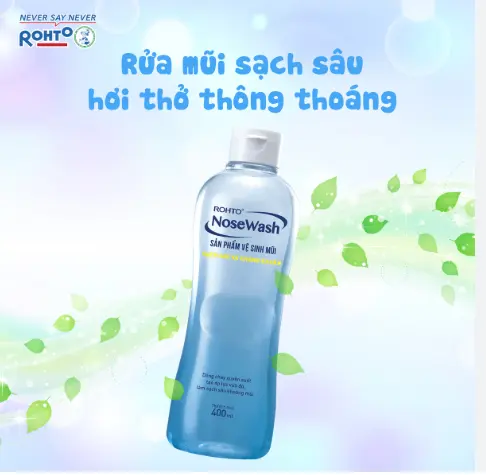 Dung dịch rửa mũi tiện dụng Rohto NoseWash (Bình thay thế) 400ml.webp