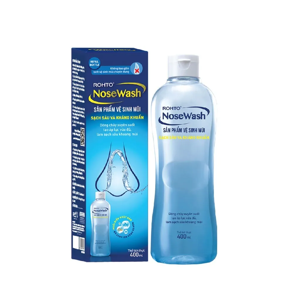 Dung dịch rửa mũi tiện dụng Rohto NoseWash (Bình thay thế) 400ml.webp