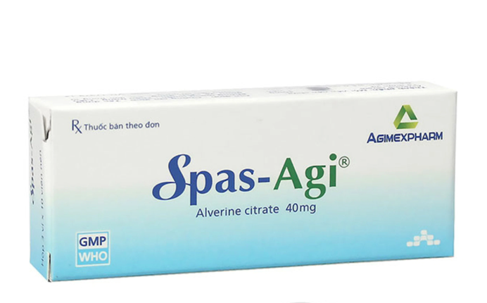 Thuốc Spas-Agi Agimexpharm dùng chống đau do co thắt cơ trơn ở đường tiêu hóa (3 vỉ x 10 viên).webp