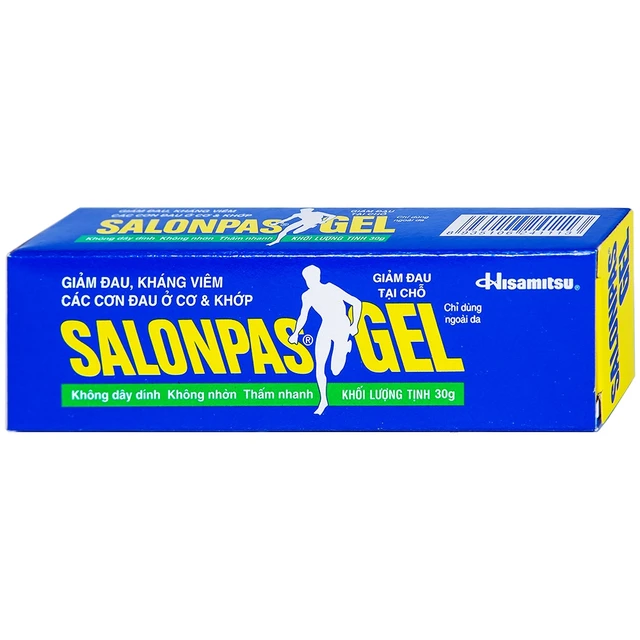 Gel Salonpas giảm đau, kháng viêm các cơn đau cơ, khớp (30g).webp