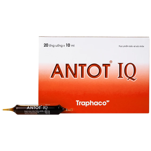 Siro Antot IQ Traphaco hỗ trợ sự phát triển não bộ, giúp trẻ ăn ngon miệng (20 ống).webp