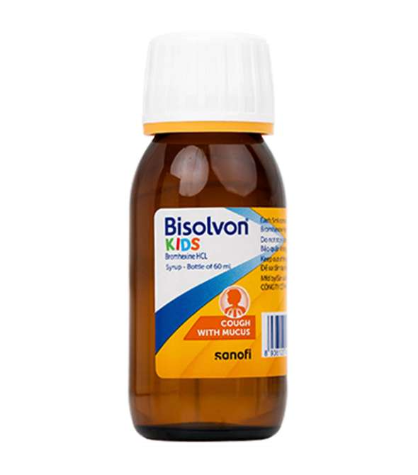 Siro Bisolvon Kids Boehringer điều trị ho đờm trong viêm phế quản (60ml).webp