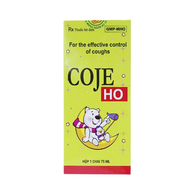 Siro Coje Ho trị và kiểm soát các cơn ho (chai 75ml).webp