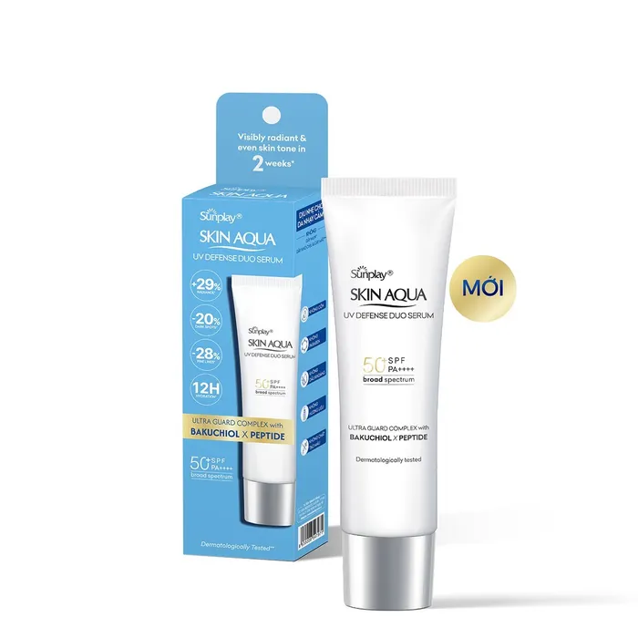 Kem chống nắng dưỡng da chuyên sâu dạng serum Skin Aqua UV Defense Duo Serum 30g.webp