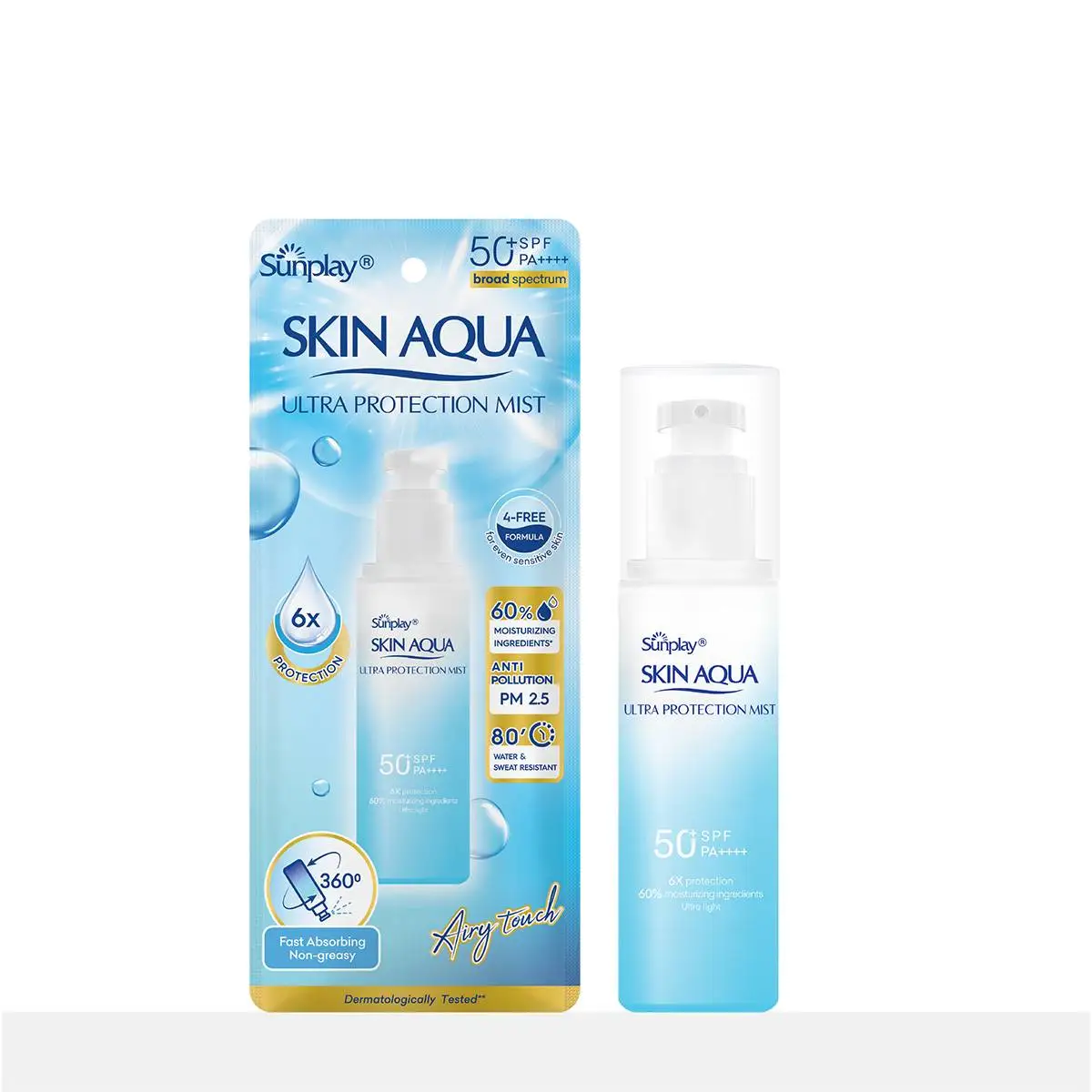Xịt chống nắng bảo vệ đa chiều Skin Aqua Ultra Protection Mist 60ml.webp