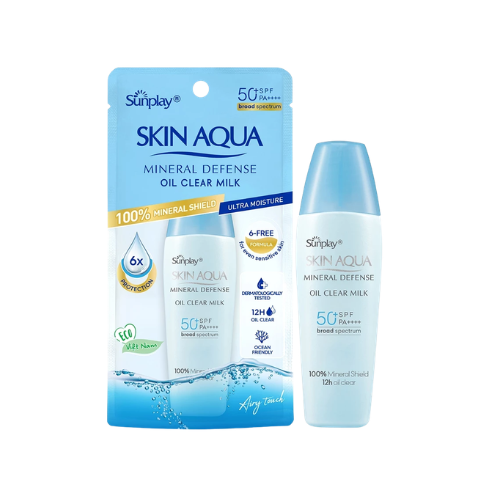 Sữa Chống Nắng SUNPLAY Skin Aqua Dưỡng Da Sáng Mịn, Ngừa mụn, tạo nền SPF50+ PA++++ Minpharmacy Ngừa mụn xanh 25g.png