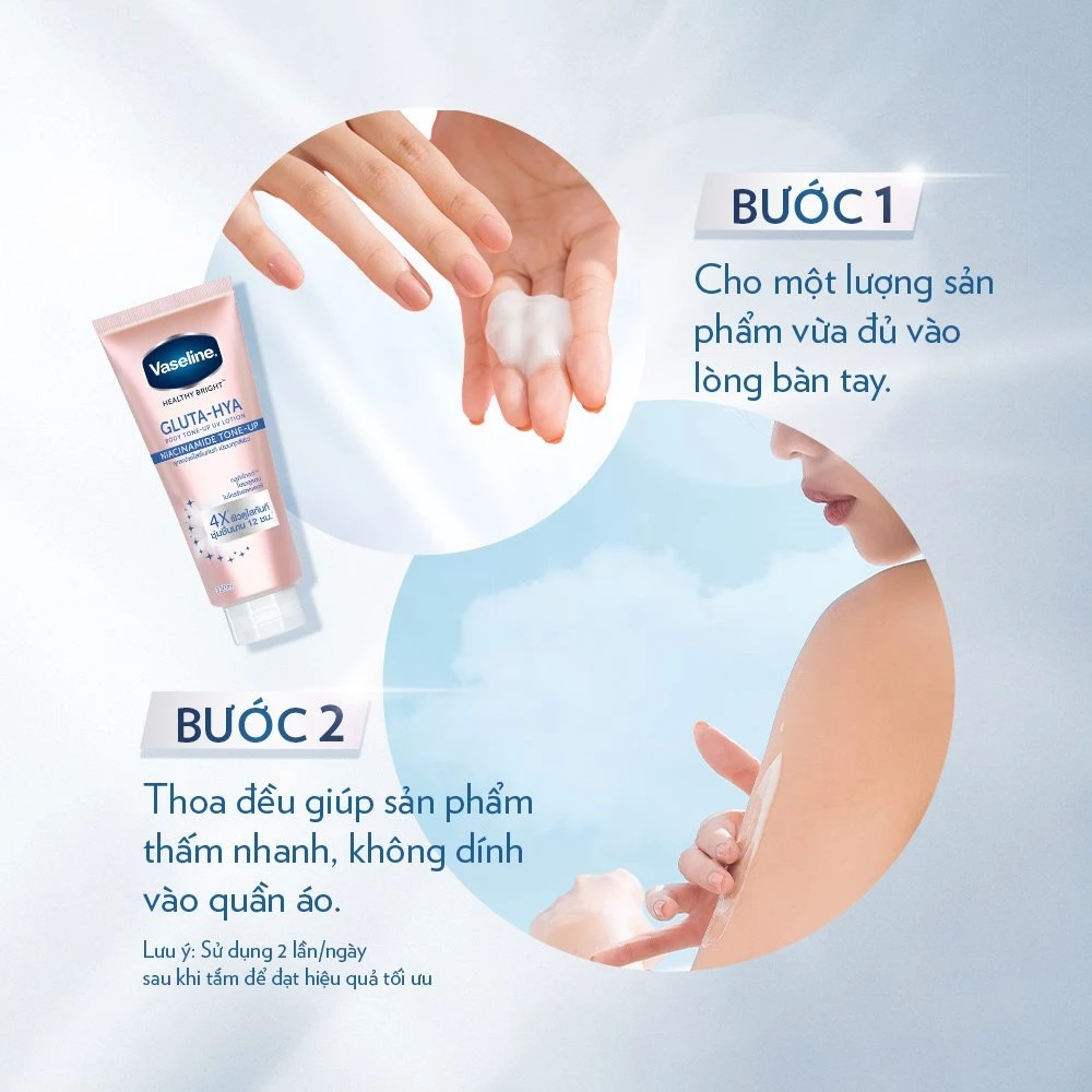 Sữa Dưỡng Thể Vaseline Nâng Tông Tức Thì Dưỡng Ẩm Trắng Sáng - Tuýp 300ml.png