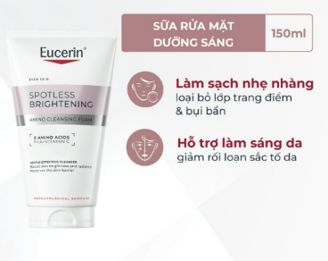 Sữa Rửa Mặt Làm Sáng Da Eucerin Spotless Brightening Amino Cleansing Foam 150ml.png