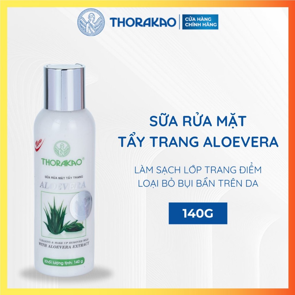 Sữa Rửa Mặt Tẩy Trang Aloevera Thorakao - Chai 140g.png