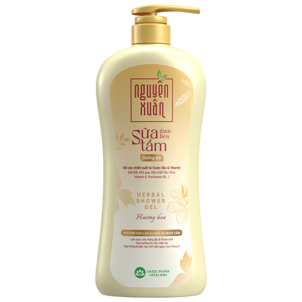 Sữa Tắm Dược Liệu Nguyên Xuân vàng - Dưỡng ẩm 370g.jfif
