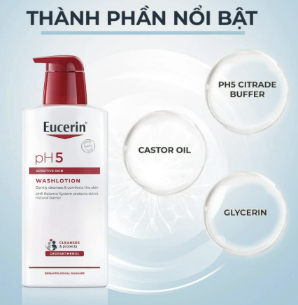 Sữa Tắm Eucerin Nhẹ Nhàng Làm Sạch Dành Cho Da Nhạy Cảm pH5 400ml.png