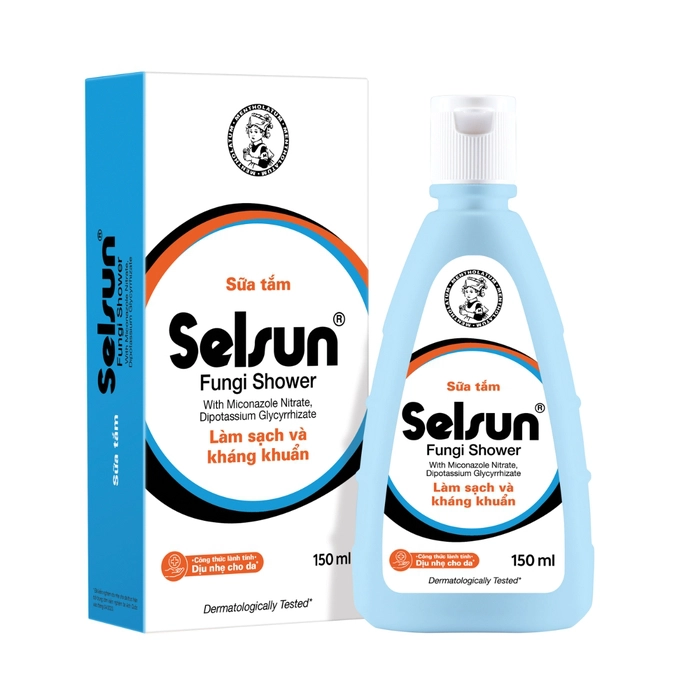 Sữa Tắm Selsun Fungi Shower Làm Sạch Và Kháng Khuẩn 150ml.webp