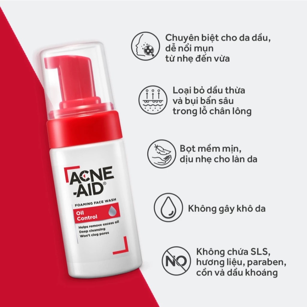 Sữa rữa mặt bọt Acne-Aid Foaming Face Wash Oil Control sạch nhờn, mụn trứng cá – 100mlsi.jpg