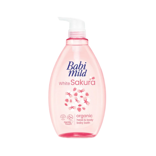 Sữa tắm em bé Babi mild - Hồng Sakura 800ml.png