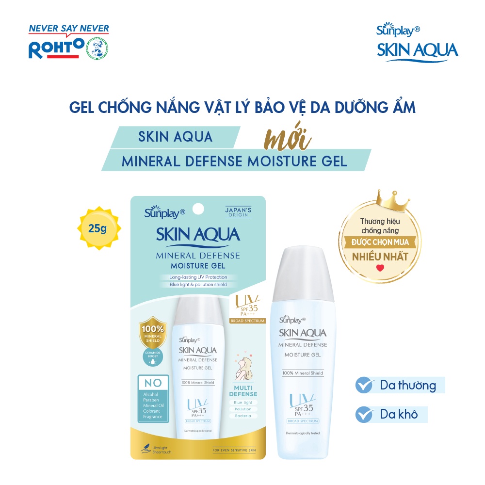 Gel chống nắng vật lý bảo vệ da dưỡng ẩm - Sunplay Skin Aqua Mineral Defense Moisture Gel.jpg