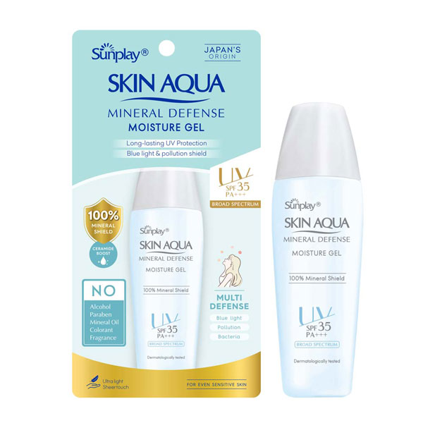 Gel chống nắng vật lý bảo vệ da dưỡng ẩm - Sunplay Skin Aqua Mineral Defense Moisture Gel.jpg