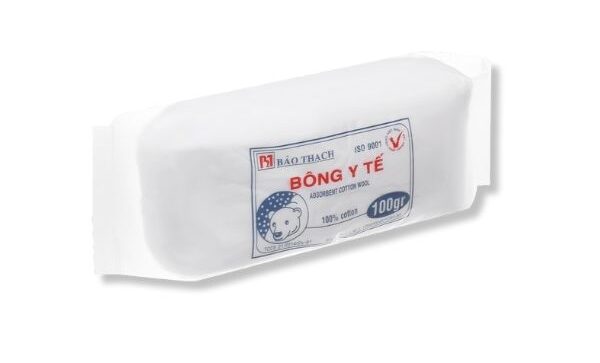 THÙNG 100 GÓI Bông Gòn Y tế BẢO THẠCH Đã Tiệt Trùng Túi 25g - Minpharmacy.jpg