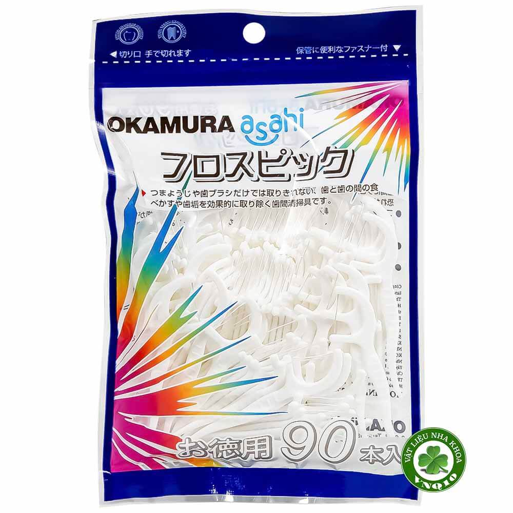 Tăm chỉ kẽ răng Okamura gói 90 cây c.jpg