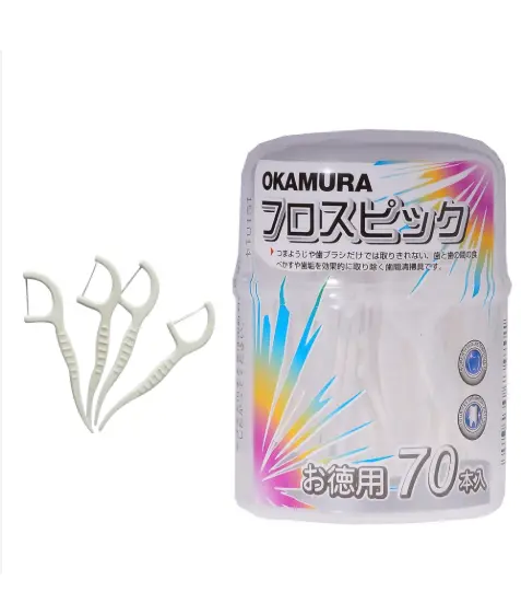 Tăm chỉ kẽ răng Okamura hộp 70 cây.jpg