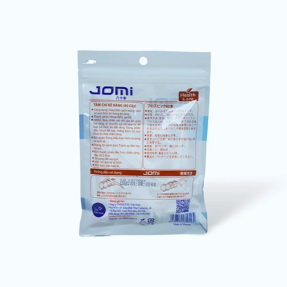 Tăm chỉ nha khoa JOMI (80 Chiếc)b.jpg