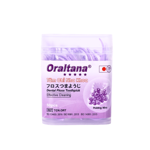 Tăm chỉ nha khoa ORALTANA 5 sao - Hương nho.png