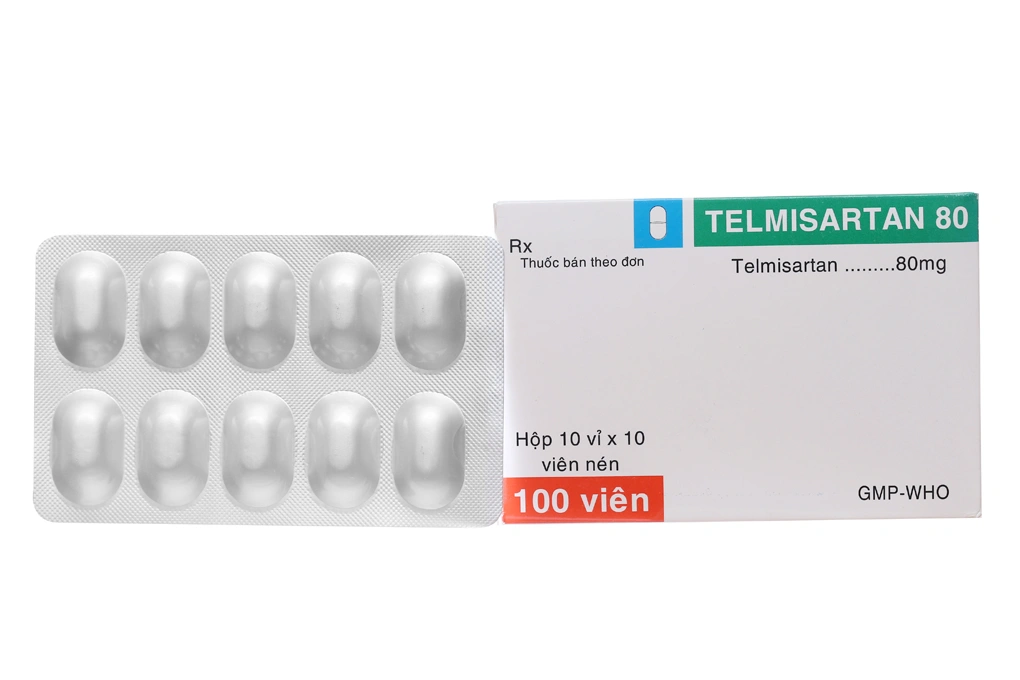 Telmisartan 80 TV.Pharm trị tăng huyết áp (10 vỉ x 10 viên).webp