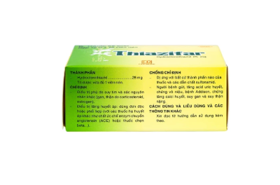 Thiazifar Pharmedic – Thuốc Lợi Tiểu, Điều Trị Tăng Huyết Áp & Suy Tim (10 Vỉ x 10 Viên).webp