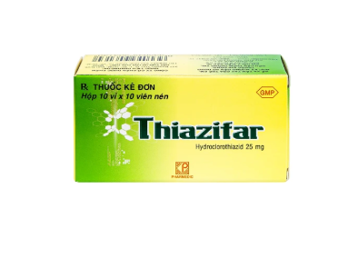 Thiazifar Pharmedic – Thuốc Lợi Tiểu, Điều Trị Tăng Huyết Áp & Suy Tim (10 Vỉ x 10 Viên).webp
