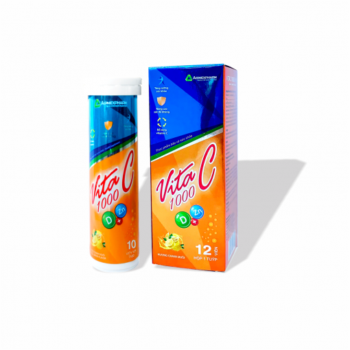 Thực phẩm bảo vệ sức khỏe VITA C 1000 D+ZN (Tuýp 12 viên).png