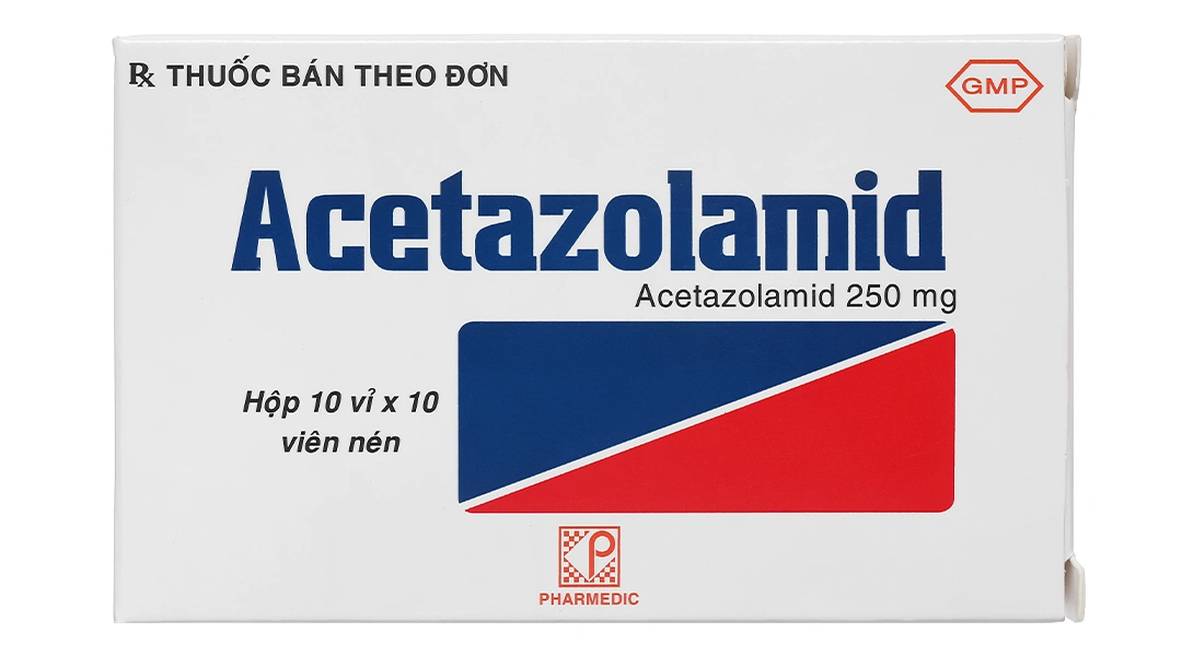 Thuốc Acetazolamid 250mg Pharmedic Hộp 100 Viên.png