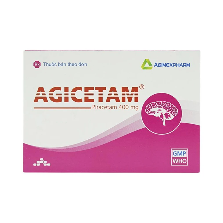 Thuốc Agicetam 400 Agimexpharm điều trị triệu chứng chóng mặt (10 vỉ x 10 viên).webp