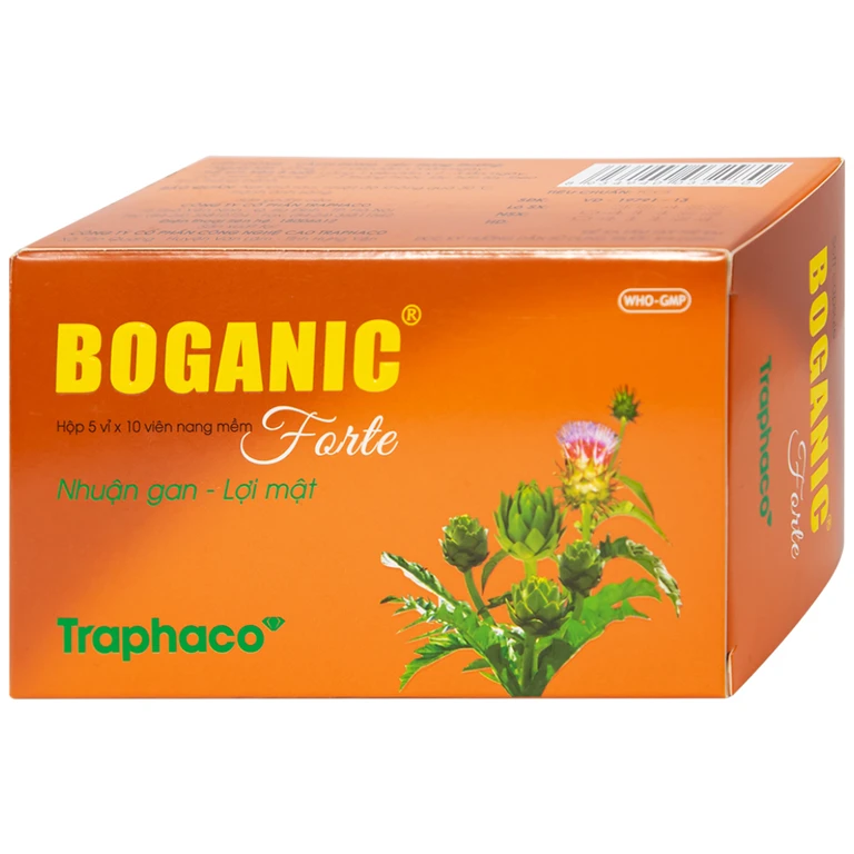 Thuốc Boganic Forte Traphaco bổ gan, hỗ trợ điều trị suy giảm chức năng gan (5 vỉ x 10 viên).webp