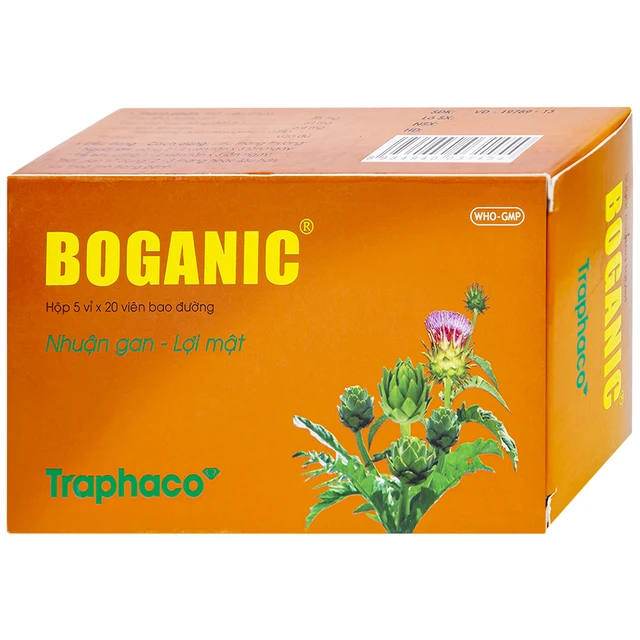 Thuốc Boganic Traphaco bổ gan, hỗ trợ điều trị suy giảm chức năng gan (5 vỉ x 20 viên).webp