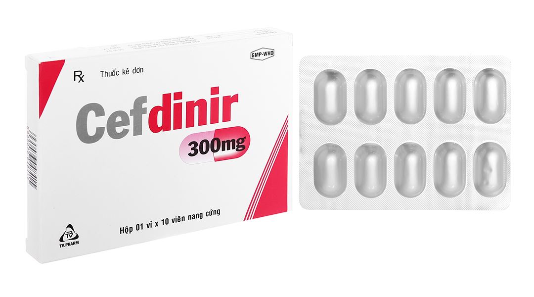 Thuốc Cefdinir 300mg TV.Pharm điều trị viêm phổi cộng đồng, viêm phế quản mạn (1 vỉ x 10 viên).jpg