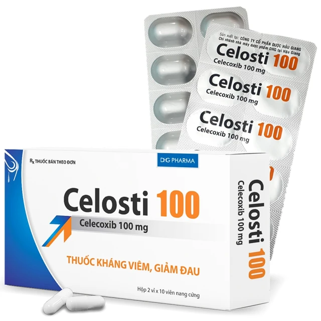 Thuốc Celosti 100 điều trị thoái hóa khớp, viêm khớp dạng thấp (2 vỉ x 10 viên).webp