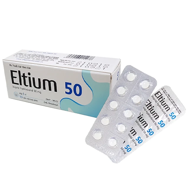 Thuốc Eltium 50 DHG điều trị những triệu chứng viêm dạ dày mạn tính (5 vỉ x 10 viên).webp