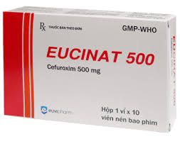 Thuốc Eucinat 500 điều trị hiệu quả các bệnh nhiễm trùng (Hộp 1 vỉ x 10 viên).jfif