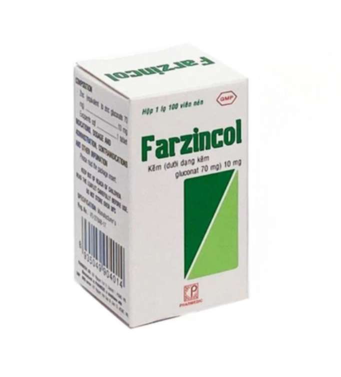 Thuốc Farzincol Pharmedic điều trị thiếu kẽm (100 viên).webp