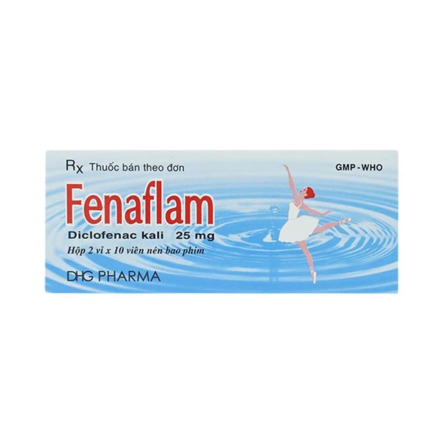 Thuốc Fenaflam DHG điều trị các tình trạng viêm đau cấp tính (2 vỉ x 10 viên).webp