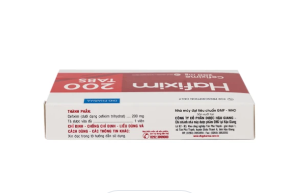 Thuốc Hafixim 200 Tabs DHG Pharma điều trị các trường hợp nhiễm khuẩn (3 vỉ x 10 viên).webp