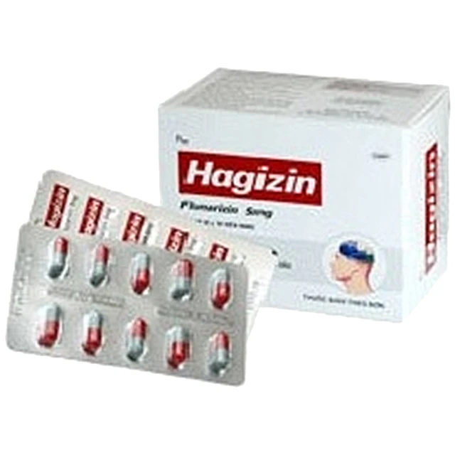 Thuốc Hagizin DHG điều trị dự phòng đau nửa đầu, chóng mặt, hoa mắt (10 vỉ x 10 viên).webp