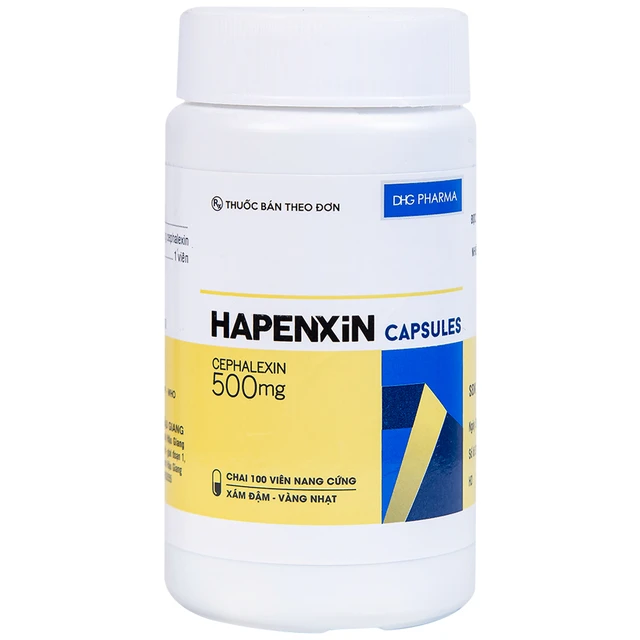 Thuốc Hapenxin Capsules DHG điều trị nhiễm khuẩn vàng (100 viên).webp