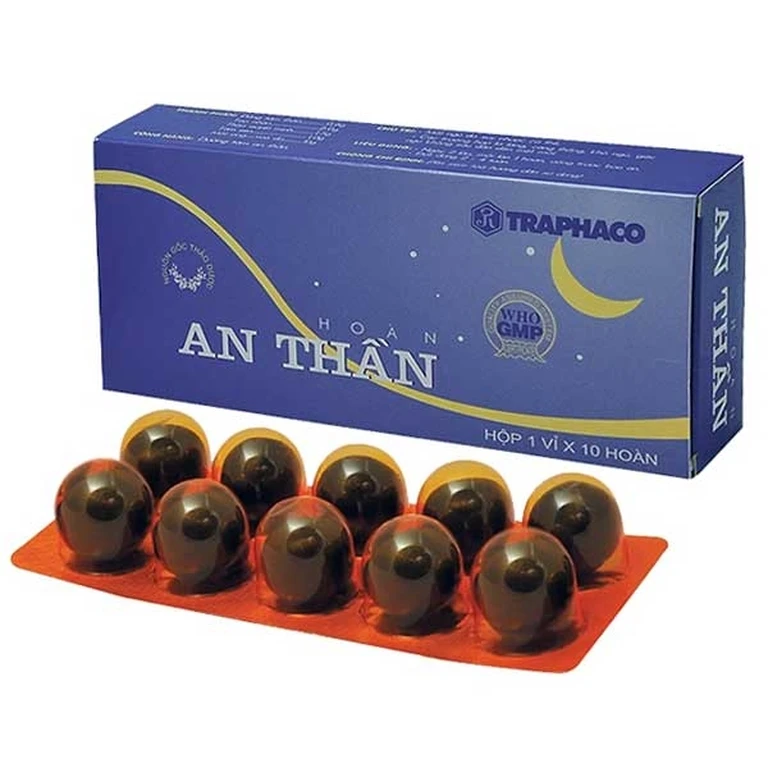 Thuốc Hoàn An Thần Traphaco điều trị mất ngủ do suy nhược cơ thể (1 vỉ x 10 viên).webp