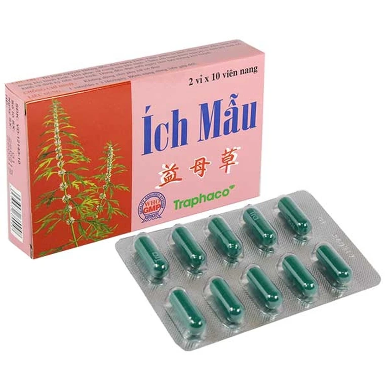 Thuốc Ích Mẫu Traphaco (2 vỉ x 10 viên).webp