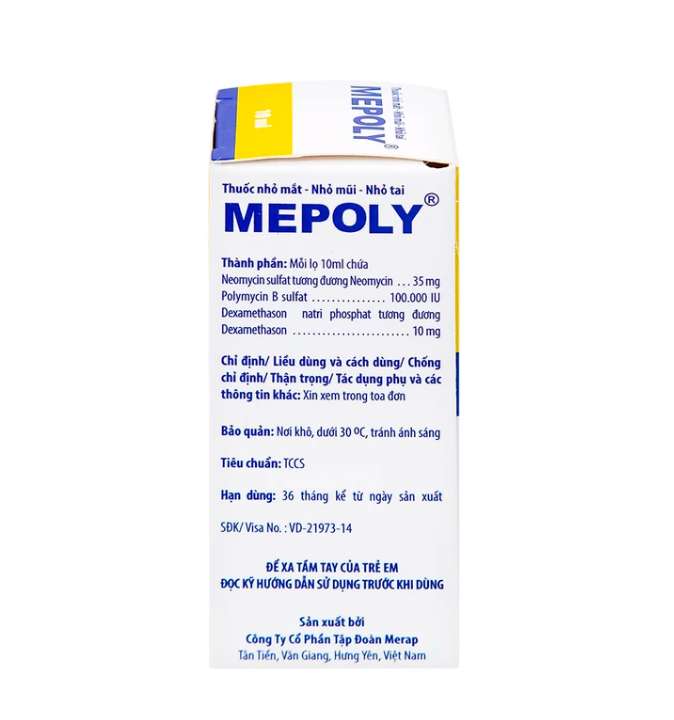Thuốc Mepoly Merap dùng cho viêm kết mạc, mi mắt, viêm mũi, viêm tai (10ml).webp