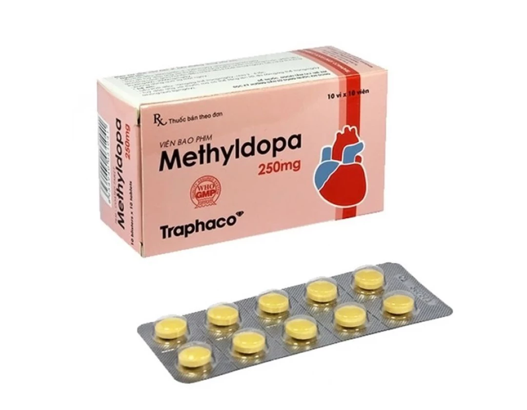 Thuốc Methyldopa 250 mg TPC hỗ trợ điều trị tăng huyết áp (Hộp 10 vỉ x 10 viên).webp