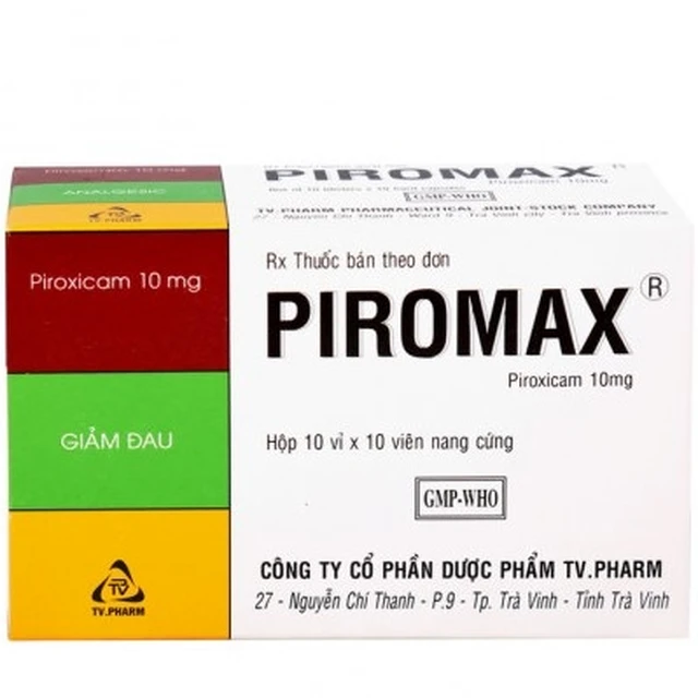 Thuốc Piromax 10mg TV. Pharm điều trị viêm xương khớp, thoái hóa khớp (10 vỉ x 10 viên).webp