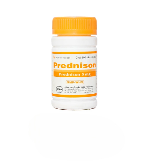 Thuốc Prednison 5mg Uphace điều trị bệnh thấp khớp (500 viên).webp